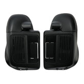 HR3 Charcoal Denim / Black Denim Vented Lower Fairing Kit For Harley Touring Models 2014-2023 (Fits water cooled models)